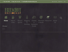 Tablet Screenshot of farmboybrewshop.com